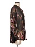 Kut from the Kloth Floral Brown Long Sleeve Blouse Size S - photo 4