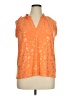 MICHAEL Michael Kors Paisley Orange Sleeveless Blouse Size XL (petite) - photo 1