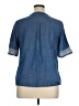 Vineyard Vines 100% Cotton Blue Short Sleeve Blouse Size XL - photo 2