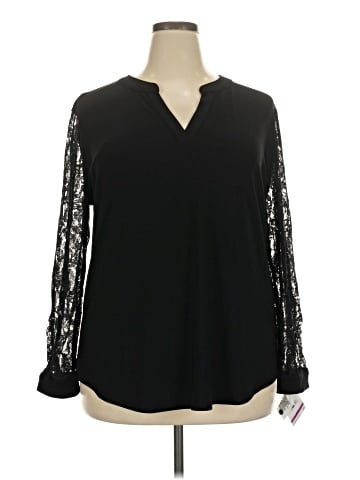 Kasper Long Sleeve Blouse (view 1)