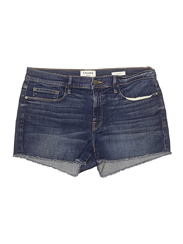 Pre-owned Frame Denim Shorts In Blue