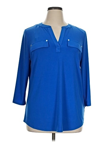 Jones New York Signature 3/4 Sleeve Blouse (view 1)