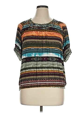 American Rag Cie Short Sleeve Blouse (view 1)