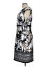Connected Apparel Graphic Black Cocktail Dress Size 12 - photo 5