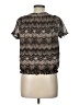 Notations 100% Polyester Black Short Sleeve Blouse Size L (petite) - photo 2
