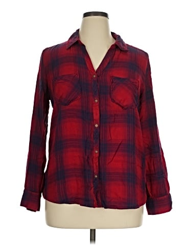Tinsel Long Sleeve Button-Down Shirt (view 1)
