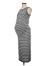 Seraphine Stripes Gray Casual Dress Size 2 Maternity - photo 1