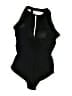 Profile Solid Black One Piece Swimsuit Size 14 - photo 2