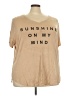 Apt. 9 Tan Short Sleeve T-Shirt Size 3X - photo 1