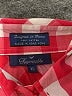 Faconnable 100% Cotton Checkered-gingham Red Long Sleeve Blouse Size XS - photo 7