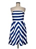 Outback Red Stripes Blue Cocktail Dress Size 6 - photo 1