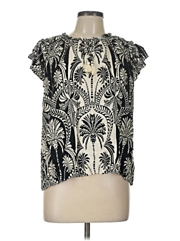 Rose + Olive Short Sleeve Blouse (view 1)