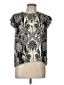 Rose + Olive 100% Rayon Black Short Sleeve Blouse Size L - photo 1