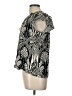 Rose + Olive 100% Rayon Black Short Sleeve Blouse Size L - photo 5