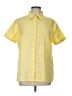 L.L.Bean 100% Linen Yellow Short Sleeve Blouse Size L - photo 1