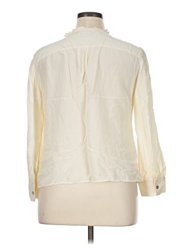 St. John Long Sleeve Silk Top (view 2)