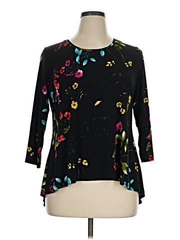 Susan Graver 3/4 Sleeve T-Shirt (view 1)