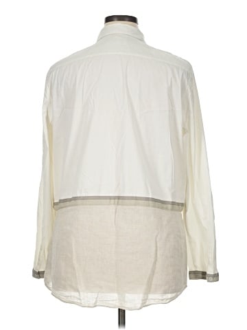 Lafayette 148 New York Long Sleeve Button-Down Shirt (view 2)