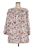 Como Blu 100% Rayon Tan 3/4 Sleeve Blouse Size 2X - photo 2