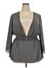 Torrid 100% Polyester Gray Kimono Size 2X Plus (2) - photo 1