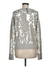 Milly Metallic Silver Pullover Sweater Size M - photo 2