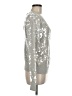Milly Metallic Silver Pullover Sweater Size M - photo 4