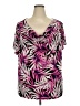 Jaclyn Smith Pink Short Sleeve Blouse Size 2X - photo 1