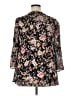 Daniel Rainn Floral Black 3/4 Sleeve Blouse Size 1X - photo 2