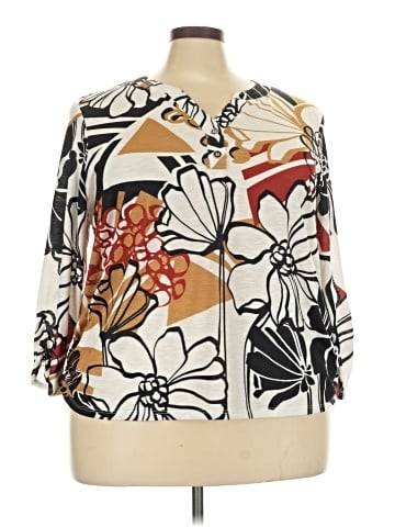 Alfred Dunner 3/4 Sleeve Blouse (view 1)