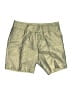 Etcetera Metallic Gold Khaki Shorts Size 2 - photo 1