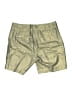 Etcetera Metallic Gold Khaki Shorts Size 2 - photo 2