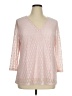 Ruby Rd. Pink 3/4 Sleeve Blouse Size 1X - photo 1