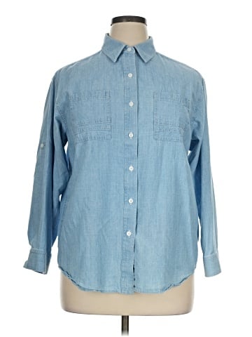 Jones New York Sport Long Sleeve Button-Down Shirt (view 1)