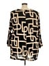 Ellos 100% Rayon Gold 3/4 Sleeve Blouse Size 3X - photo 2