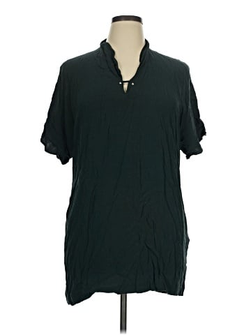 Zara Basic Short Sleeve Blouse (view 1)
