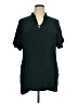 Zara Basic Black Short Sleeve Blouse Size XL - photo 1