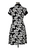 Connected Apparel Argyle Black Casual Dress Size 14 - photo 2