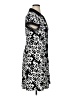 Connected Apparel Argyle Black Casual Dress Size 14 - photo 4