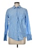 Topshop 100% Cotton Blue Long Sleeve Button-Down Shirt Size 6 - photo 1