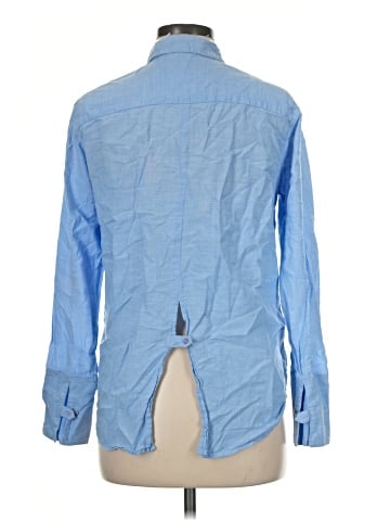 Topshop Long Sleeve Button-Down Shirt (view 2)
