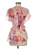 Signature Studio 100% Polyester Pink Short Sleeve Blouse Size M - photo 2