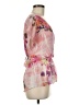 Signature Studio 100% Polyester Pink Short Sleeve Blouse Size M - photo 4