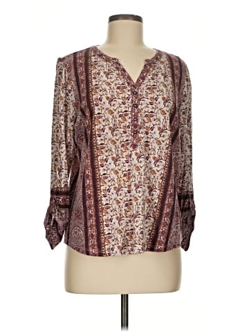 Style&Co Long Sleeve Henley (view 1)