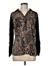 Peck & Peck 100% Polyester Animal Print Brown Long Sleeve Blouse Size M - photo 1