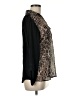 Peck & Peck 100% Polyester Animal Print Brown Long Sleeve Blouse Size M - photo 4