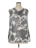 CAbi Silver Sleeveless Blouse Size XL - photo 1