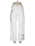 wonderly Floral White Jeans Size 10 - photo 1