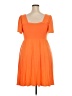 Torrid Orange Casual Dress Size 2X Plus (2) - photo 2