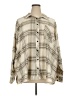 Torrid Plaid Tan Long Sleeve Button-Down Shirt Size 2X Plus (2) - photo 1