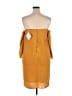 Elliatt 100% Polyester Yellow Casual Dress Size L - photo 2